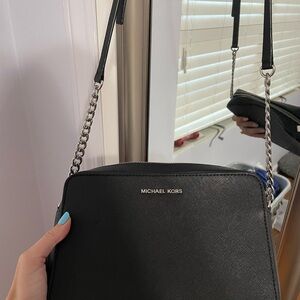 Michael Kors Black Saffiano Leather Crossbody Bag